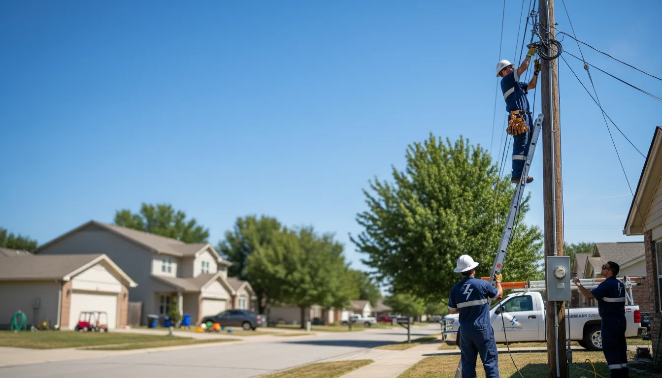 Residential electrician providing installation services in Lucerne, MO